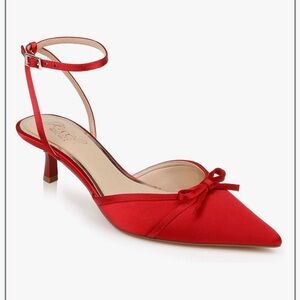 ❤️ Jewel Badgley Mischka Talasia Pointed Toe Kitten Heels – Size 7 ❤️
